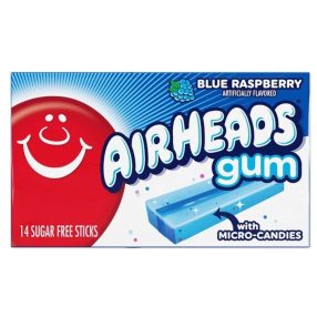 Airheads Gum Blue Raspberry Rágógumi 14db -os